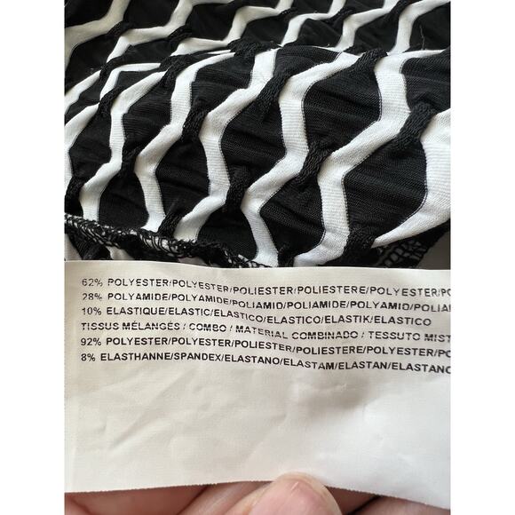 Joseph Ribkoff Size 14 White And Black Textured Jacket Lagenlook Art To Wear Af4 - Picture 8 of 9